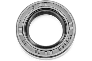 EAI Oil Seal 19mm X 32mm X 7mm (2 PCS) TC Double Lip w/Spring. Metal Case w/Nitrile Rubber Coating