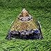 Orgone Pyramid Energy Generator – Third Eye Chakra Symbol Orgonite Lapis Lazuli Crystal Pyramid with Brass Metal - Chakra Balancing-Healing-Meditation-Yoga