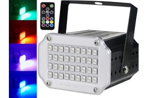 36 LED Mini Strobe Light,Latta Alvor Ultra Bright Stage Light Flash Strobe Lights with Sound Activated and Speed Control for 