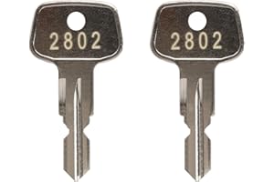 VIDABTE 2802 X-Cargo Roof Rack Key,XCargo Luggage Roof Replacement Key for Sears XCargo Karrite Sport Rack Carriers,Karrite Ski Bike xcargo Carrier Skyline Sportrack XL[2 Pack]