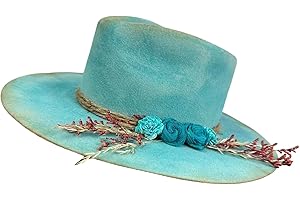 EINCORN Wool Homburg Panama Hat Exotic Hat for Women Men Photo Props Western for Men Women Unisex Wear Headwear
