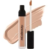MCoBeauty Brighten &amp; Perfect Cream Concealer - 3 Light Beige | Buildable Coverage, Under Eye Brightening, Hydrating Vitamin E Hyaluronic Acid &amp; Aloe, Crease Resistant Wear