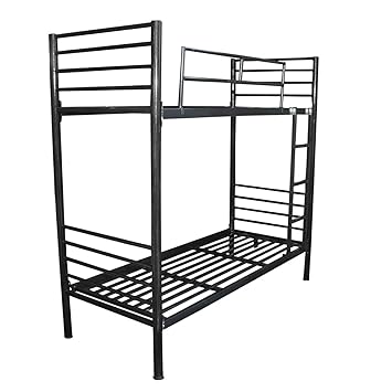 s k modern art Iron Bunk Bed (Black)