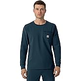Carhartt Mens Men's Crewneck Long-Sleeve Scrub Top