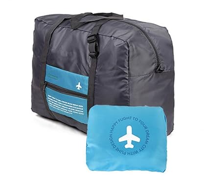 PackNBuy Blue Fabric Foldable Travel Bag