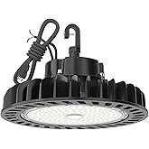 HYPERLITE UFO Led High Bay Light 150W 21,750lm 5000K 1-10V Dimmable High Bay Led Lights UL Listed US Hook 5' Cable Led High B