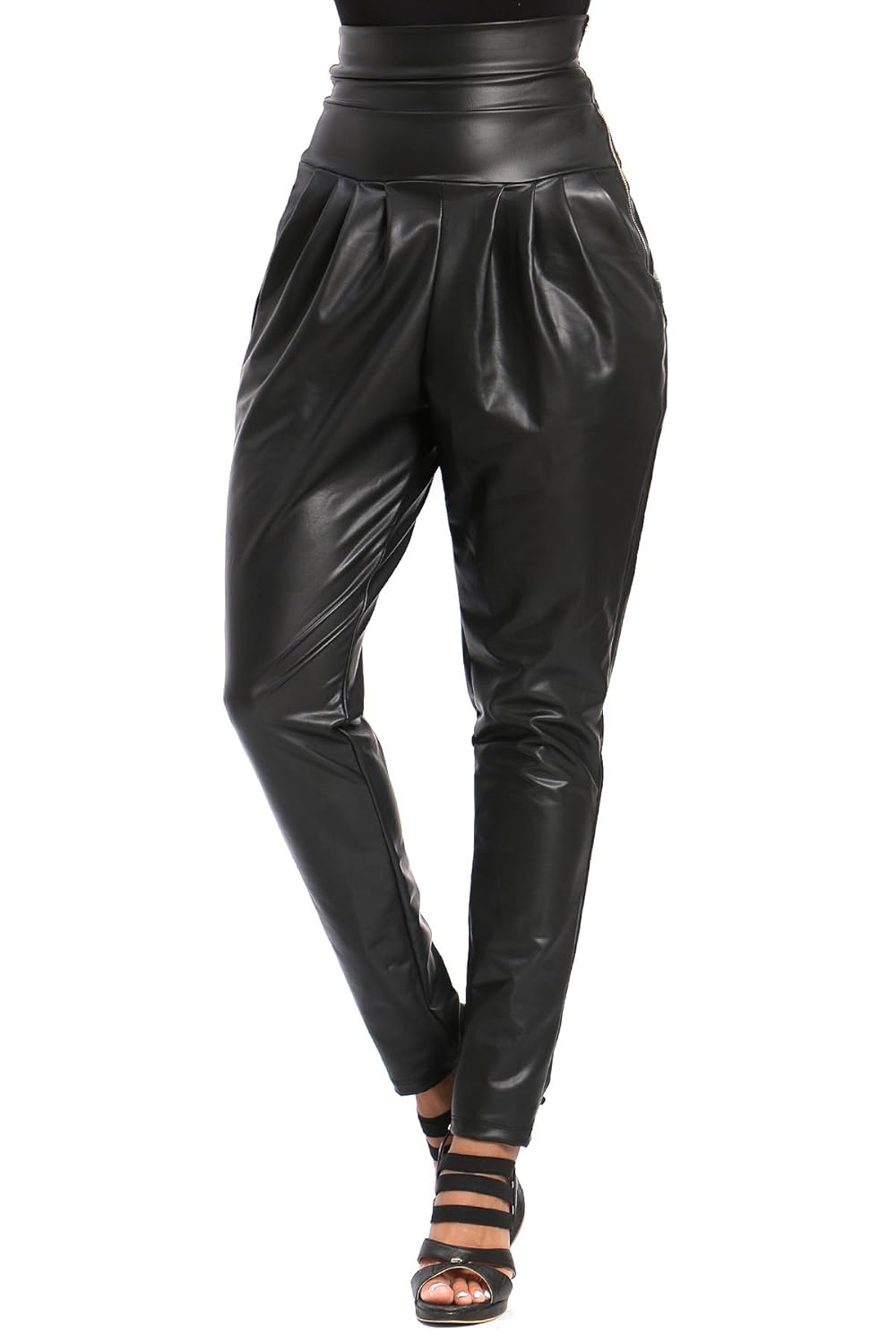 leather harem pants womens