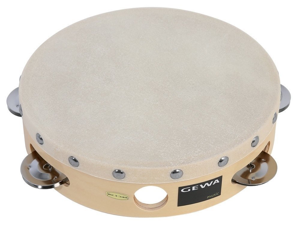 GEWA 841305 20,3 cm (8 Zoll) Traditionell Tambourin mit Schellen
