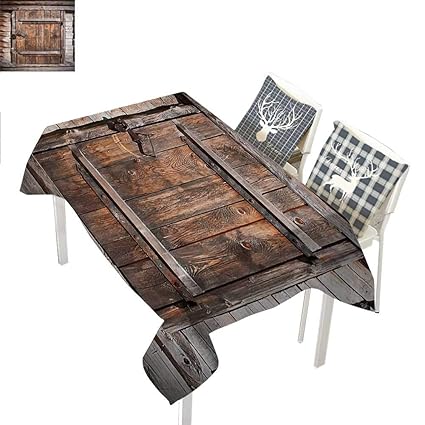 Amazon Com Williamsdecor Vintage Tassel Tablecloth Rustic Wooden