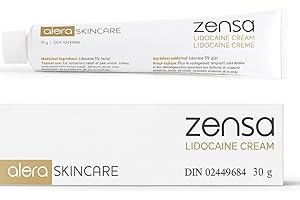 Zensa Tattoo Numbing Cream 5% Lidocaine, Safe on Broken Skin | Fast-Acting Pain Relief for Tattoos, Microneedling, Waxing, In