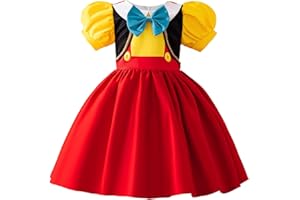 Princess Puppet Costume for Girls Birthday Party Outfit Halloween Cosplay Dress up for Carnival School Play for 3T-11