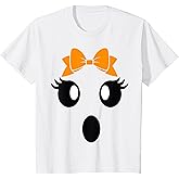 Kids Toddler Ghost Girl Halloween Baby T-Shirt