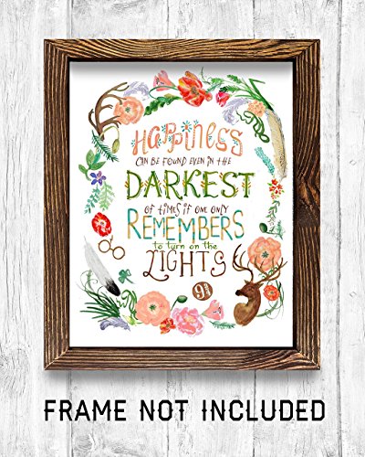 Gifts for Harry Potter fans! - Set of 4-8"x10" Prints - Harry Potter Quotes and Sayings (HP Wreath) - Thumbnail 2