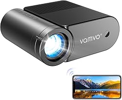 vamvo Portable Projector WiFi VideoProjector 1080P