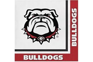 TOMENGBEIAABBCC Georgia Bulldogs Lunch Napkins, 60 Count