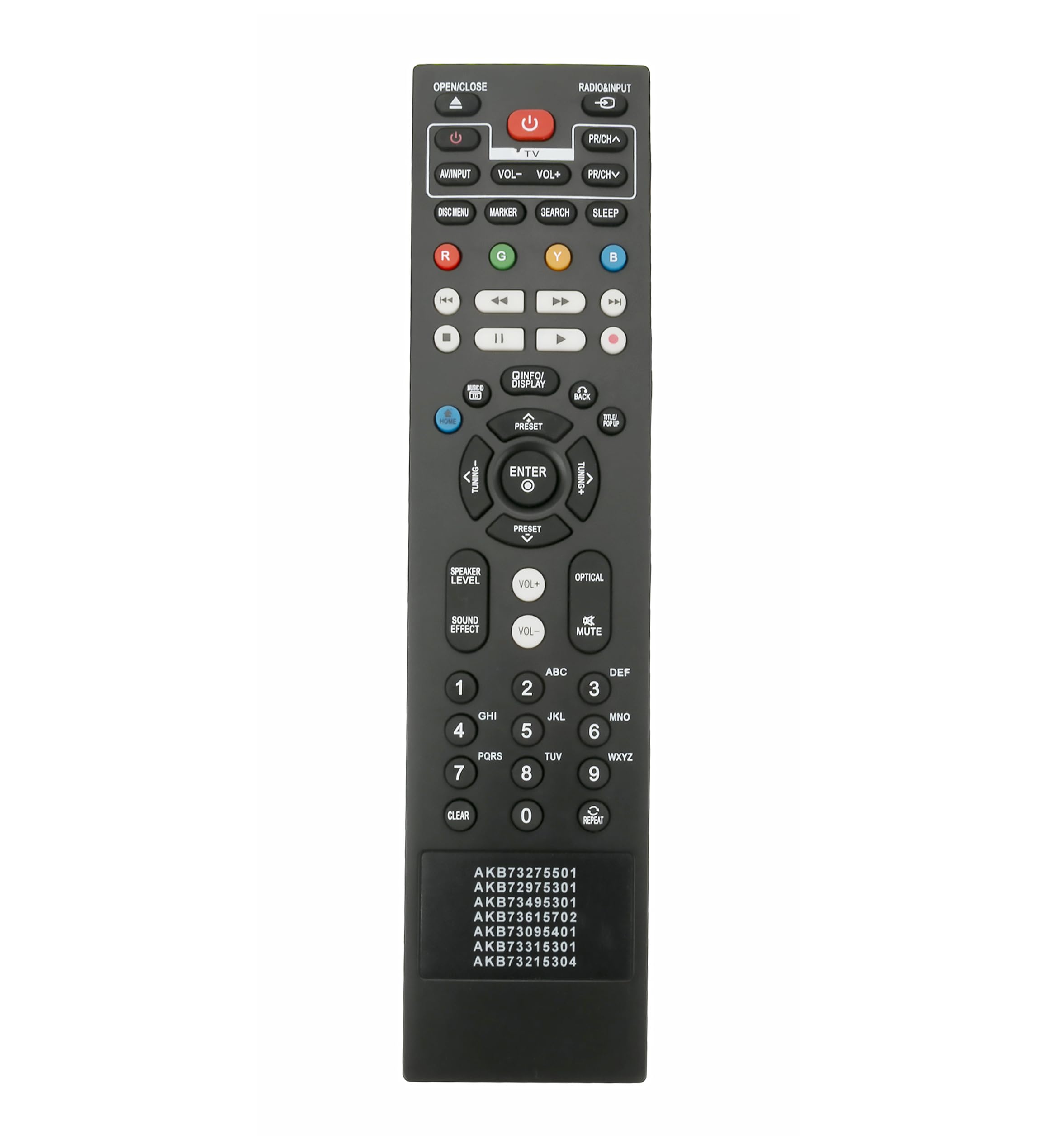 AULCMEET AKB73615702 AKB73095401 AKB73275501 AKB72975301 AKB73495301 AKB73315301 AKB73215304 Replacement Remote Control Compatible with LG Blu-ray DVD Player LHB336 HB906SB HB906TA W96 HX551 HX561