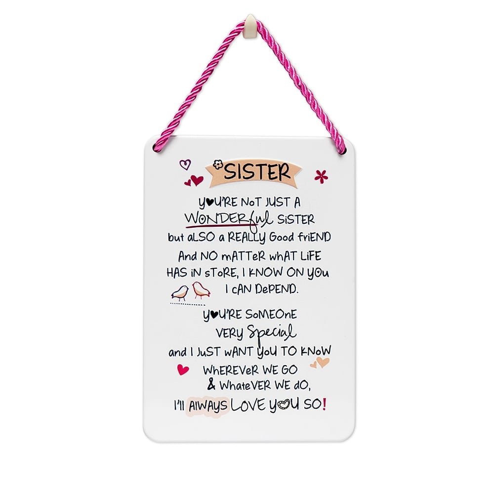 Inspired Words Plaque - Sister Gift Ideas