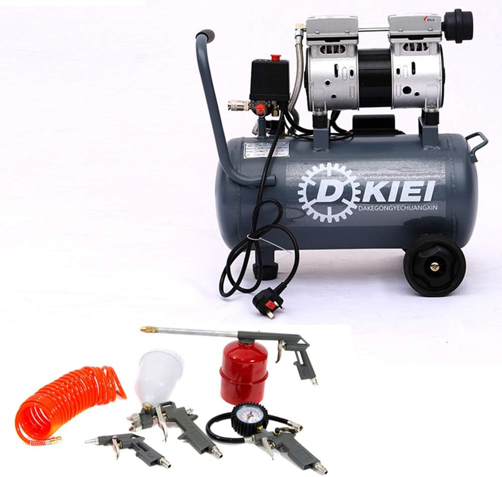 Low Noise Silent Air Compressor 25 Litre 8CFM 2.5HP Oil Free with 5