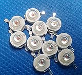 Led World 10 PCS 3W Deep Red High Power 660NM Plant Grow LED Diode Emitter Light