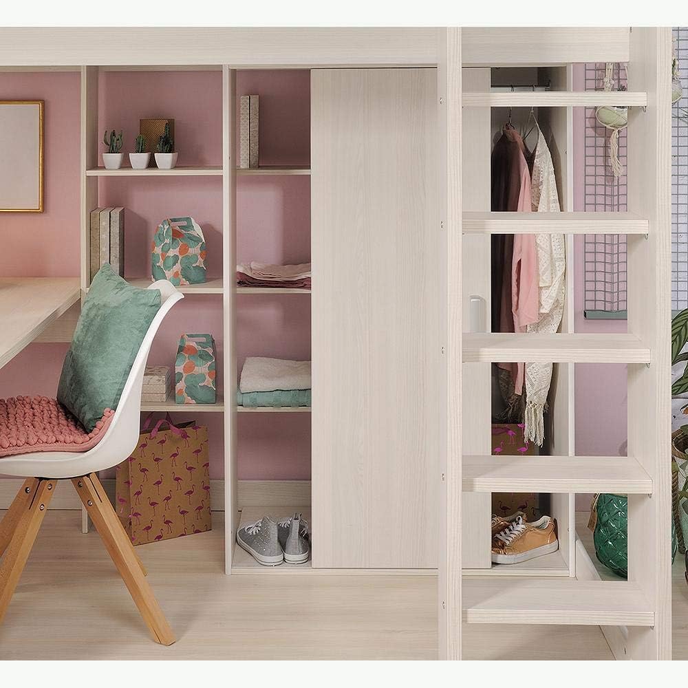 Cama alta con armario debajo | Los mejores armarios