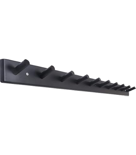 Perchero De Pared Negro Con Ganchos