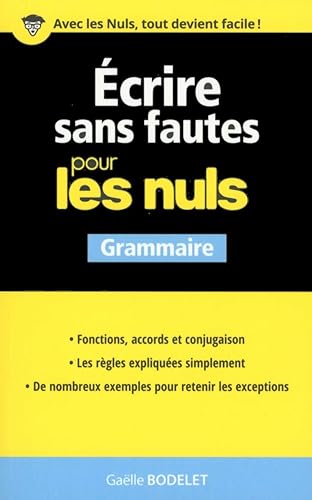 Download Ecrire sans fautes pour les Nuls PDF