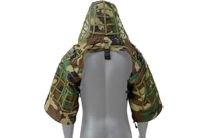 LytHarvest Sniper Ghillie Suit Foundation, Ripstop, Camouflage Tactical Ghillie Hood