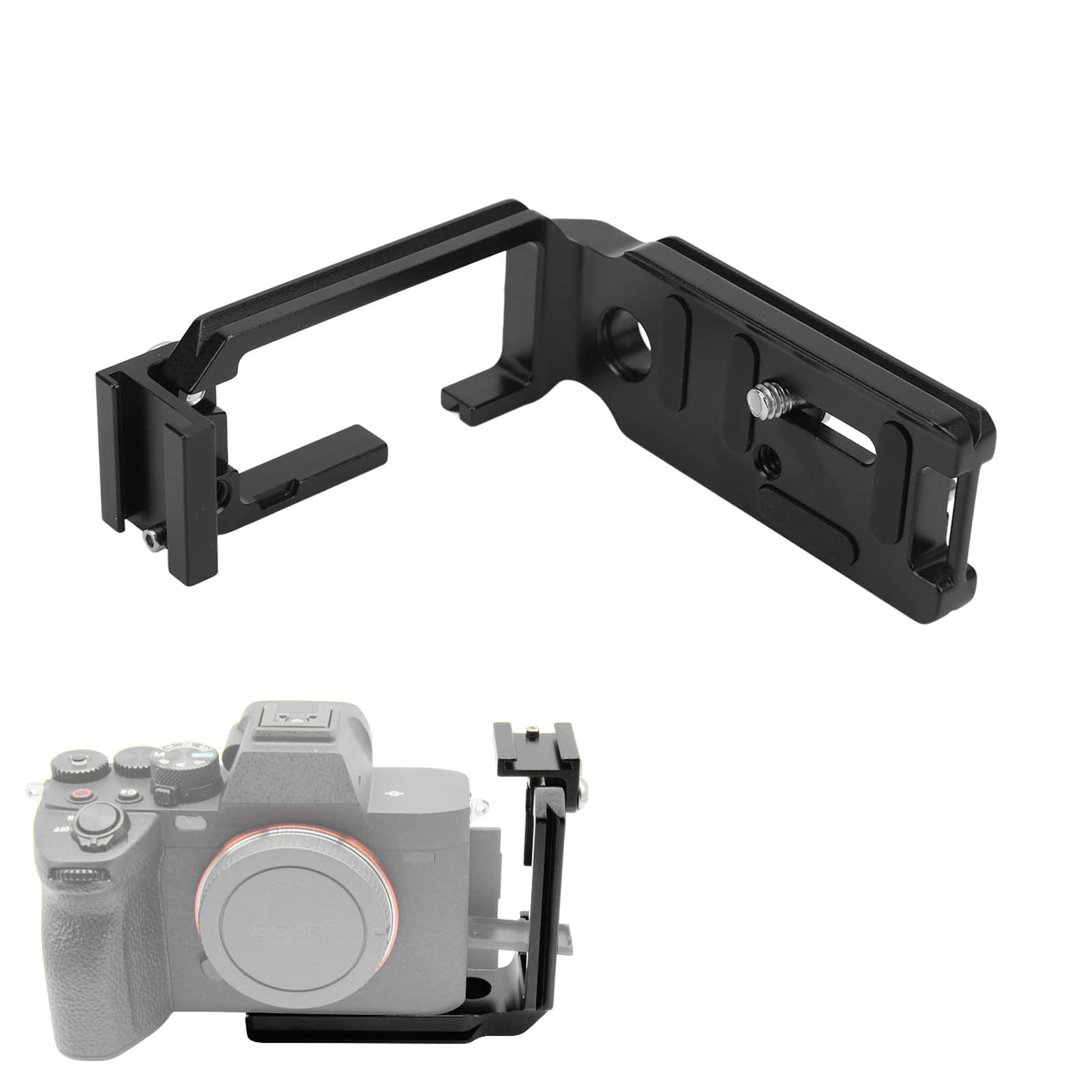 VBESTLIFE Camera Quick Release L Plate, Aluminum Alloy Camera L Bracket for Sony A1 A7M4 A7S3