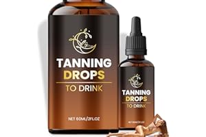 GULIQI Tanning Drops to Drink, Sunless Drinkable Tanning Drops, Promotes Natural Skin Tone, Nourishing And Moisturizing - 60ml (1 Bottle)