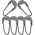MAXPEDITION Positive Grip Zipper Pulls (Small, Gray) Pack of 6, Zipper Pull Replacement for Tactical Backpack, EDC Pouch, Bug Out Bag & Luggage, Sling Pull Tab, PZSGRY