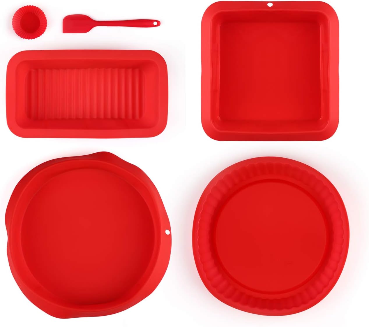 SmartKitch 10 Piece Silicone Bakeware Set Nonstick