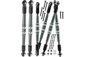 hopsupRC Upgrades Part Adjustable Turnbuckles Camber Links Toe Link for 1/10 Kraton 4X4 4S V2 BLX,Outcast 4X4 4S V2 BLX RC Car.Adjustable Turnbuckles Links Hops Up.Titanium