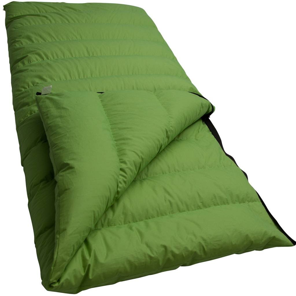 LOWLAND OUTDOOR Companion Summer Down Sleeping Bag, Green, 210 x 80 cm
