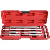 DPTOOL Back Tap Spark Plug Thread Repair Tool Kit 14mm 12mm 18mm 10mm 8mm | M8 M10 M12 M14 M18 Thread Chase Tap Kit with M8x1.0 M10x1.0 M12x1.25 M14x1.25 M14x1.25 M18x1.5 Thread Chaser Set