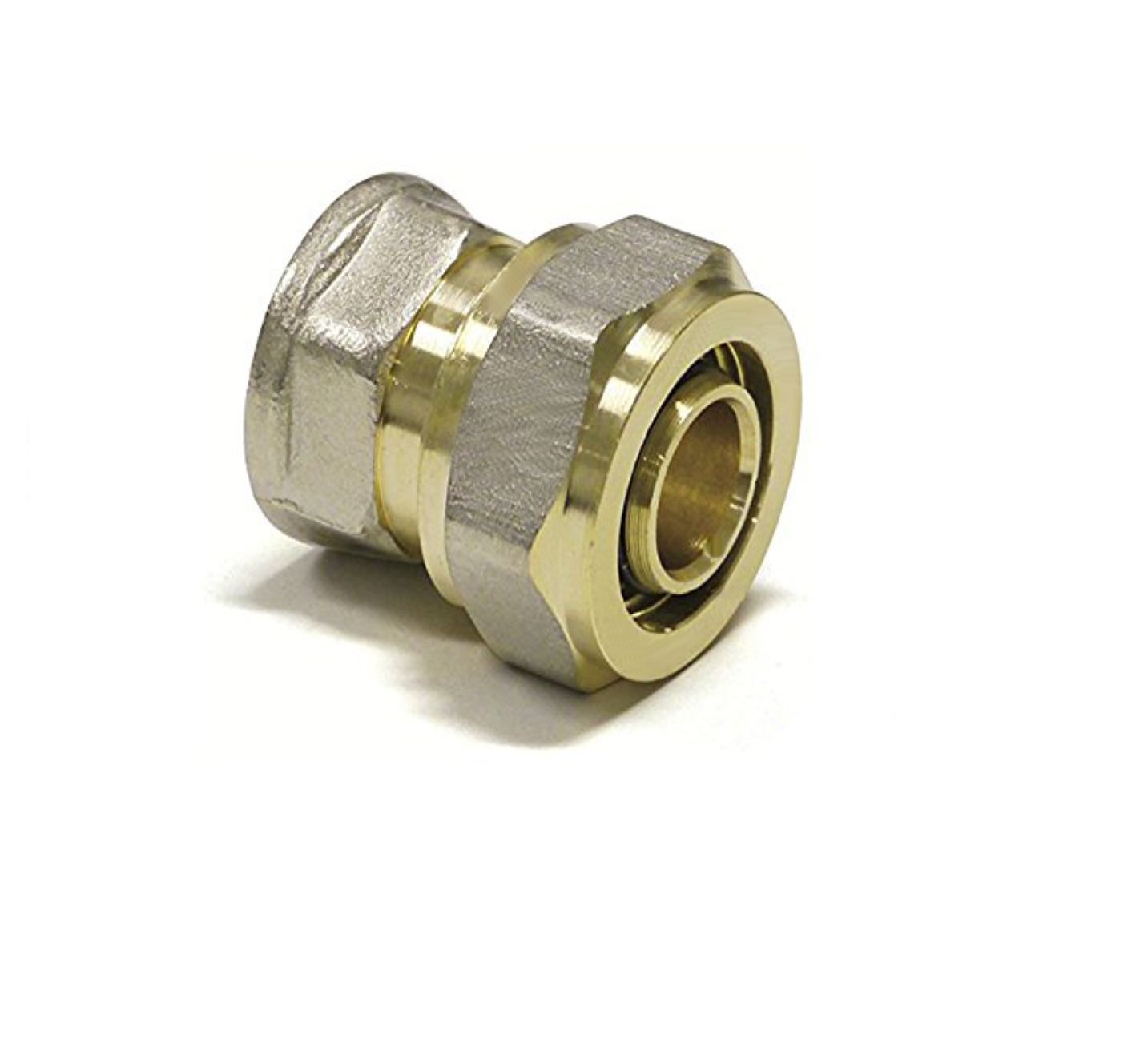 PSW TRADE SUPPLIERS LTD Brass Compression Fitting 16mm x 3/4 Inch Female Thread for PEX Systems