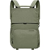 BREVITE - The Runner - Compact Camera Backpacks for Photographers - A Minimalist & Travel-friendly Photography Backpack Compatible With Both Laptop & DSLR Accessories 18L (Pine Green)