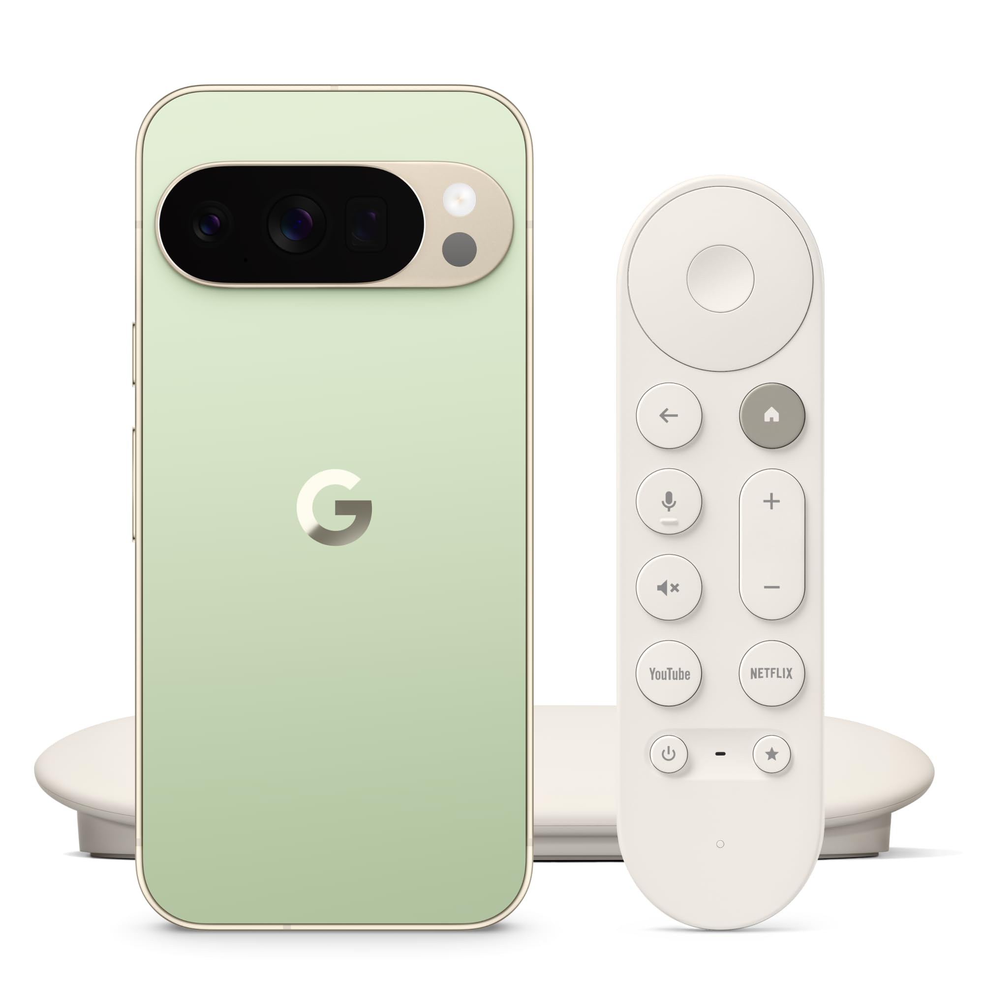 Google Pixel 10 Pro - Smartphone Android Libre con Gemini, batería de más de 24 Horas - Jade, 256GB TV Streamer 4K - Streaming rápido de Entretenimiento en 4K con HDR - Porcelana