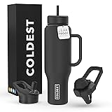 Coldest Tumbler with Handle and Straw Lid | 3 Lids