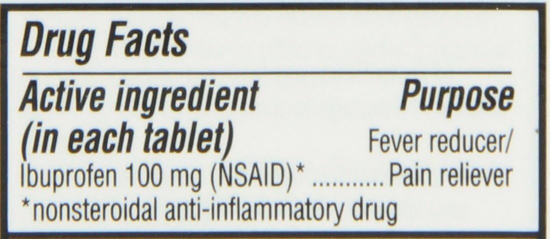 Advil Junior Strength Chewables (24 Tablets, Grape Flavor), 100mg Ibuprofen, Fever Reducer/Pain Reducer, Ages 2–11, Pack of 2: Health & Personal Care