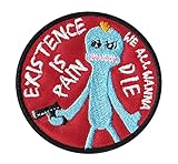 Rick & Morty Inspired Art Tactical Morale Hook+Loop Patch