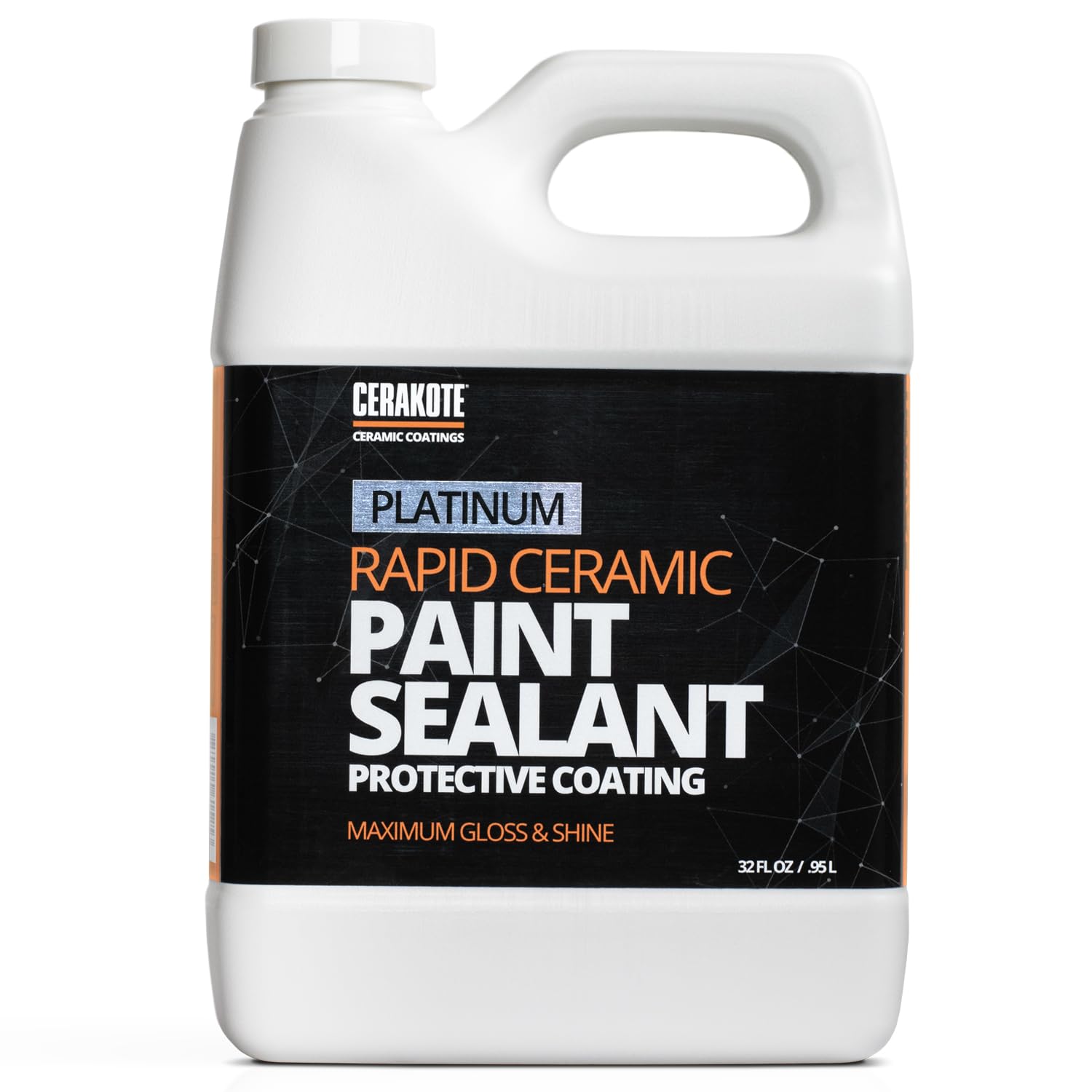 CERAKOTE® Rapid Ceramic Paint Sealant - 32 oz Bulk Pack - Extremely Hydrophobic Ceramic Coating for Cars - Maximum Gloss & Shine – Unmatched Slickness - Pro Results