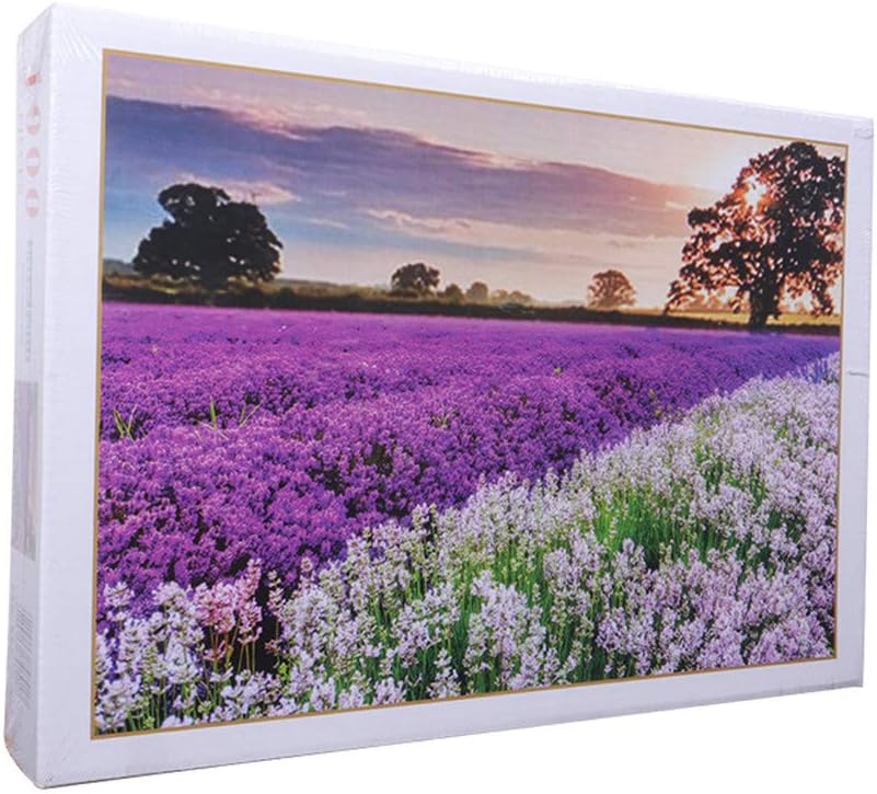 Oxking 1000 Pieces Large Jigsaw Puzzles for Adults and Children Classic Unique Home Decorations and Gifts Lavender