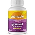 Calmable Stress Relief Aid for Women - Vegan - GABA, 5-HTP, Ashwagandha - Vitamin Dietary Supplement - 60 Capsules