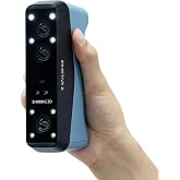 EINSTAR 2 Wireless 3D Scanner, 17 Parallel Lines Blue Laser and VCSEL Infared Light Support 3D Scanning Small to Large Objects, Up to 90 FPS High Speed Scanning, Support 3mm, 6mm, 12mm Markers.