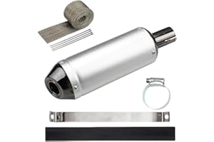 28mm 1.1 inch Exhaust Muffler Silencer Pipe, for 125cc 110cc 4 Stroke Pit Dirt Bike CRF50 SSR Tao tao DB10 Coolster Baja,Exha