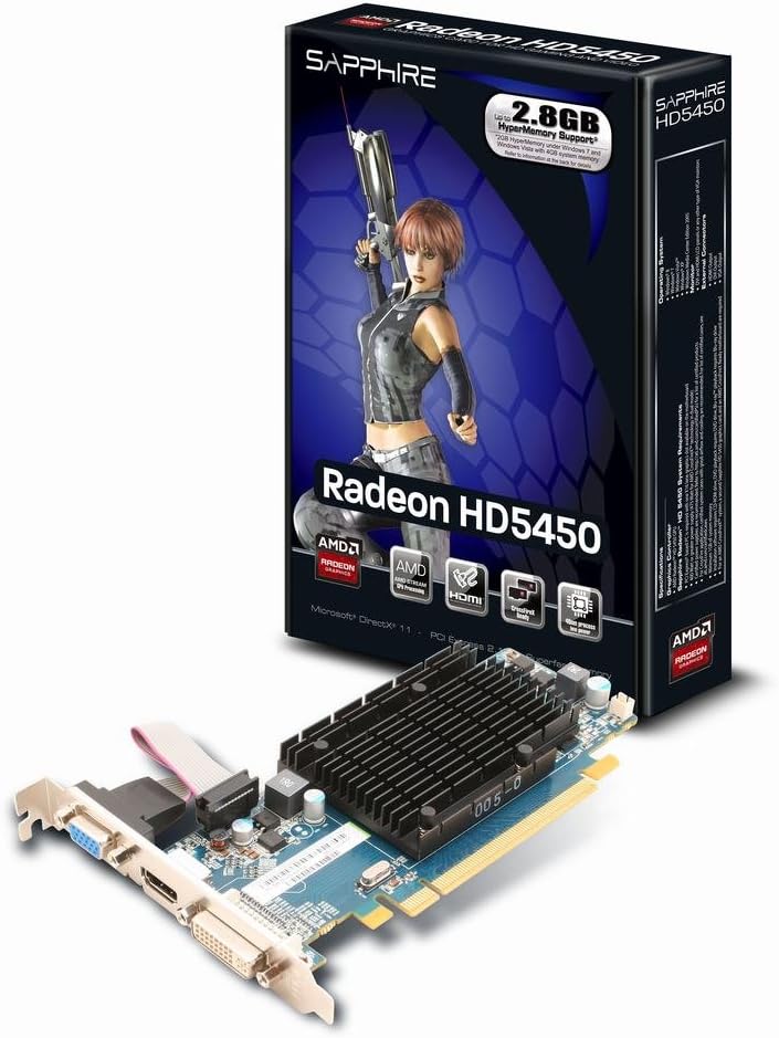 Sapphire Hd 5450 1gb Ddr3 Dual Dvi I Sapphire AMD Radeon HD 5450 1GB DDR3 PCI-E 2.1 11166-67-20G DX11 Ekran