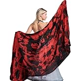 TMZAQH Women Real Silk Belly Dance Veils Silk Belly Dancing Silk Veil 3 Yards Hand Scarves Fire Flame Colors