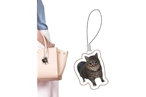 Emoticon Cell Phone Strap - Cute Phone Charm | 2D Acrylic Backpack Pendant,Funny Cat Dog Emoticon Cellphone Lanyard for Adult