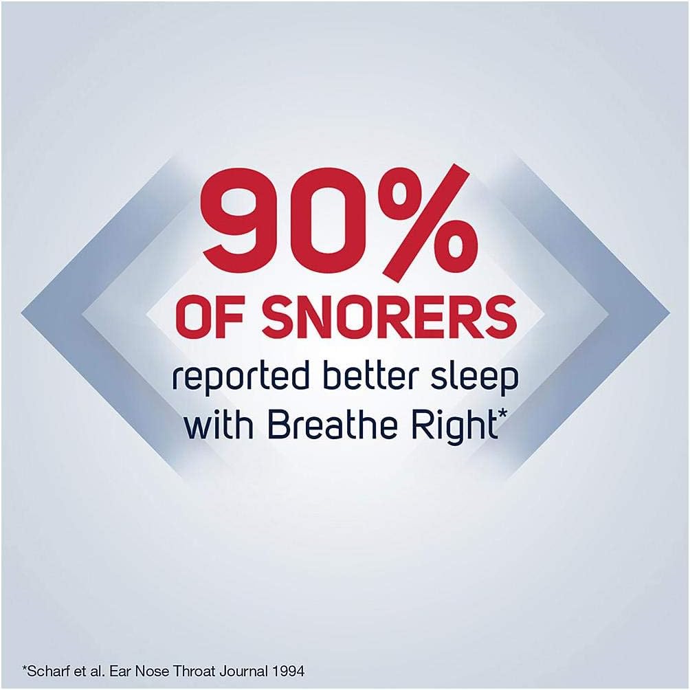 Breathe Right Extra Strength Tan Strips Reduces Snoring-Free Nasal Strips for Nasal Congestion Relief-72 Count: Sports & Outdoors
