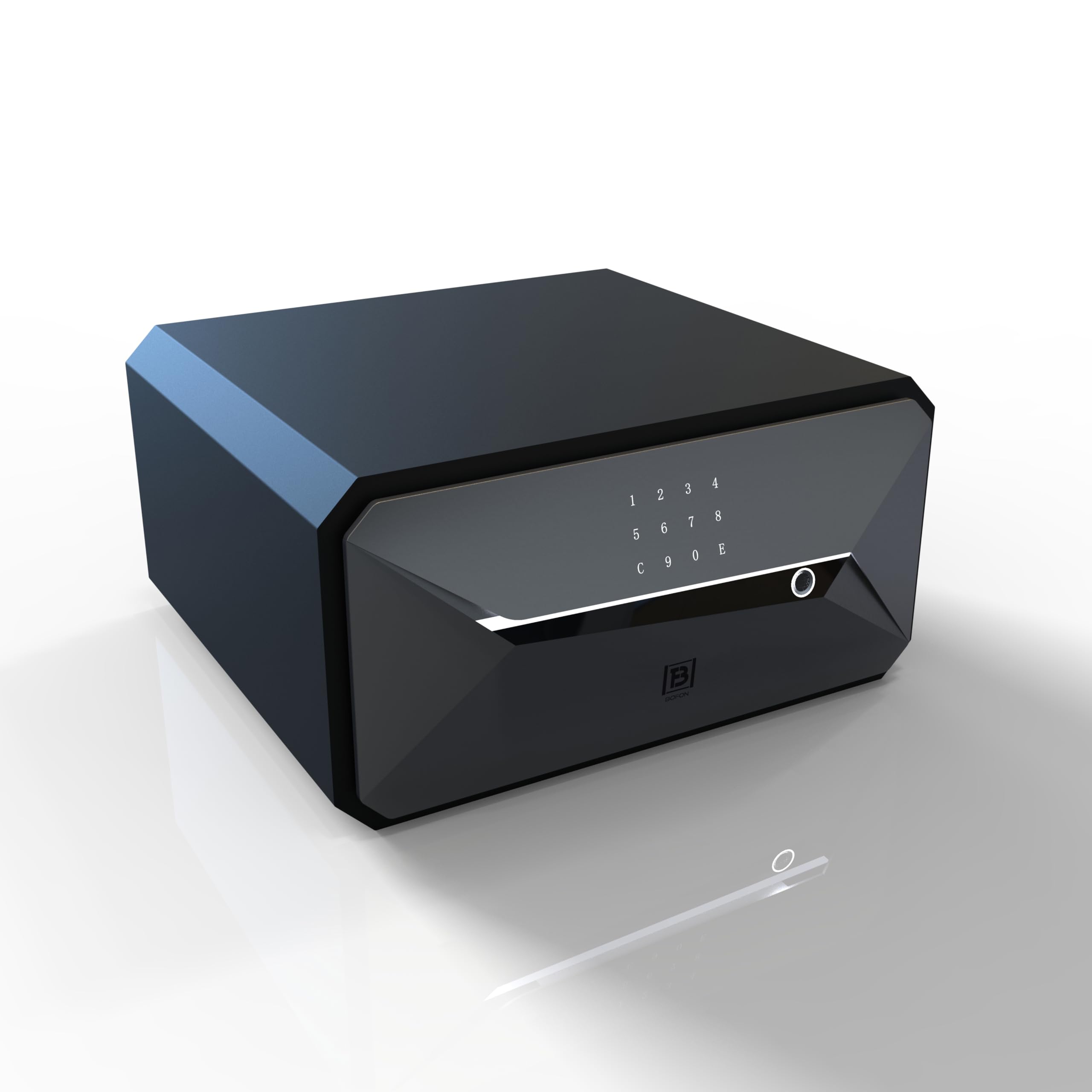 Photo 1 of Biometric Fingerprint Smart Safe Box, Cabinet Safe Box, Security Box with Digital Virtual Password Touch Screen (1.45 Cubic Feet Grey)